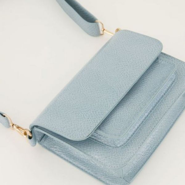 MY JEWELLERY | Croco schoudertas Lichtblauw